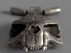 Pendant with an ornament 3D-printmodel