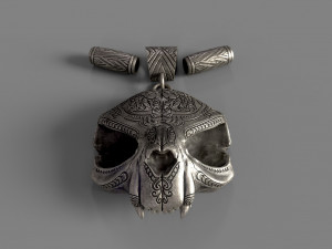 Pendant with an ornament 3D-printmodel