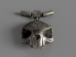 Pendant with an ornament 3D Print Model