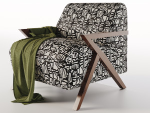 Weldon Accent Chair 3D Модель