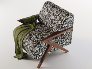 Weldon Accent Chair 3D Модель