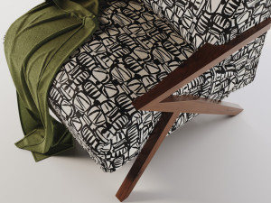 Weldon Accent Chair 3D Модель