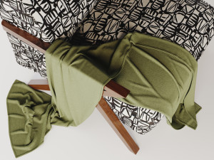Weldon Accent Chair 3D Модель