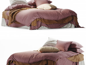 Flocca Linen Bedding 3D Model