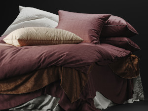 Flocca Linen Bedding 3D 模型