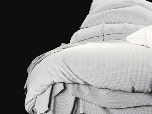 Flocca Linen Bedding 3D Model