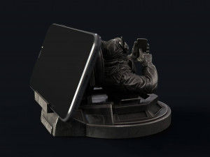 Captain cat - phone holder 3D Print Model