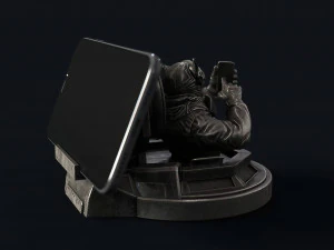 Captain cat - phone holder 3D Print Model
