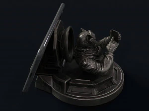 Captain cat - phone holder 3D Print Model