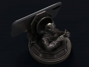 Captain cat - phone holder 3D Print Model