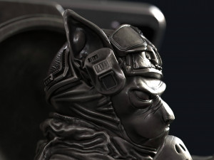 Captain cat - phone holder 3D Print Model