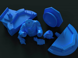 Captain cat - phone holder 3D Print Model