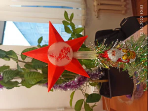 Modular star for the Christmas tree with symbol of the year 2023removable 3D Print Model