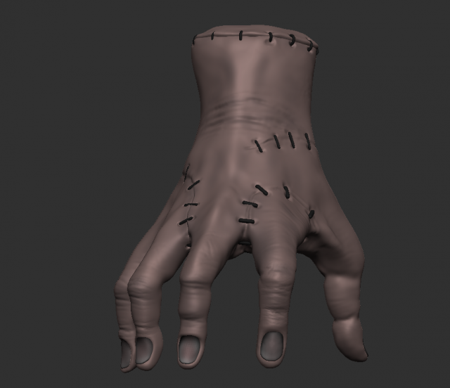 Wednesday Thing Wednesday TV SeriesAdams Family 3Dモデル .c4d .max .obj .3ds .fbx .stl .blend 