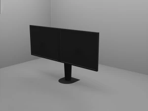 Doppio monitor Modello 3D