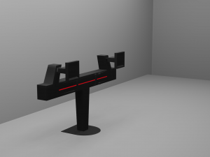 Dual Monitor Stand Model 3D