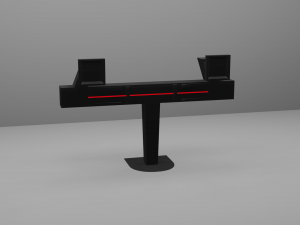 Dual Monitor Stand Model 3D