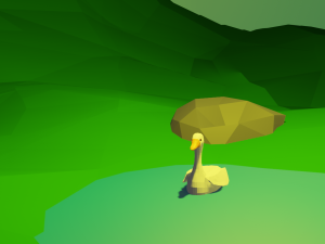 Goose low-poly 3D Model