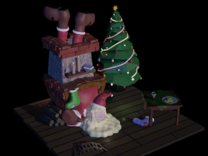 산타클로스 3D 모델