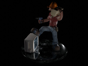 Air conditioner installer 3D 模型