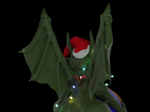 Christmas dragon - 2024 3D Model