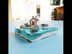 Island of dreams Model 3D