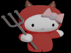 Hello Kitty 3D Model