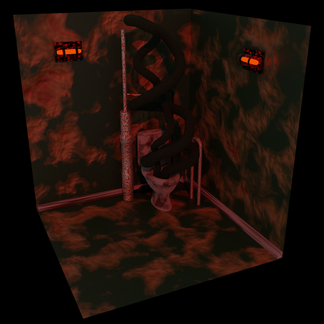 Creepy room 3D Model .c4d .max .obj .3ds .fbx .stl .blend 