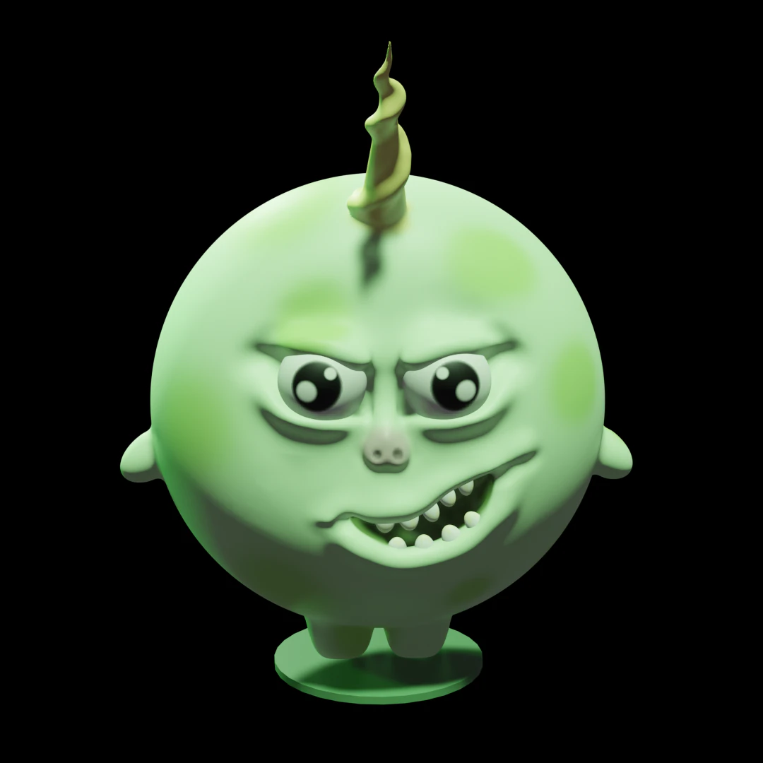 Baby monster 3D Model .c4d .max .obj .3ds .fbx .stl .blend 