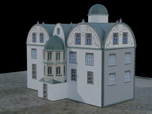 3d church-castel building collection pack 3D Model