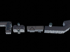 3d church-castel building collection pack 3D Model