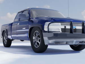 3d rigged car 3D Model
