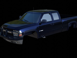 3d rigged car 3D Model