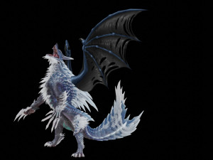 3d monster lunagaron Modelo 3D