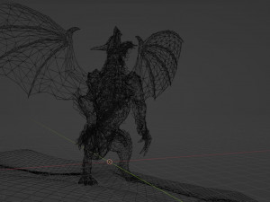 3d monster lunagaron Modelo 3D