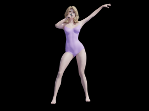 Singing laidy Model 3D