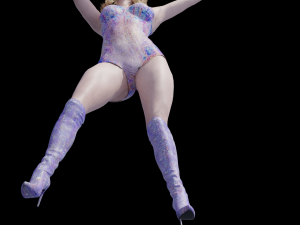 Singing laidy Model 3D
