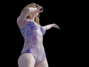 Singing laidy Model 3D