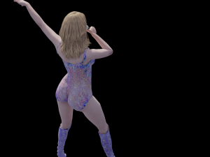 Singing laidy Model 3D