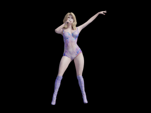 Singing laidy 3Dモデル