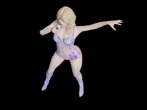 Singing laidy Model 3D