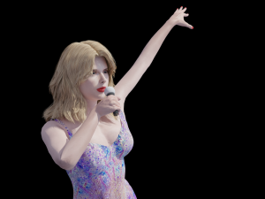 Singing laidy Model 3D