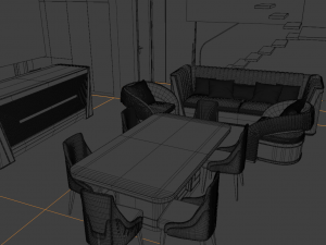 Royal Luxe Living Collection 3D Model