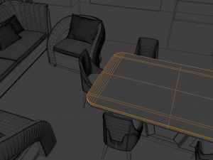 Royal Luxe Living Collection 3D Model