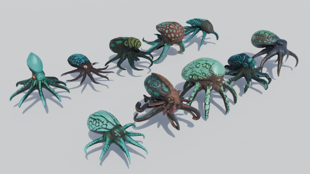 BioLume OctoPack Deep Sea Delights Modelo 3D .c4d .max .obj .3ds .fbx .stl .blend 