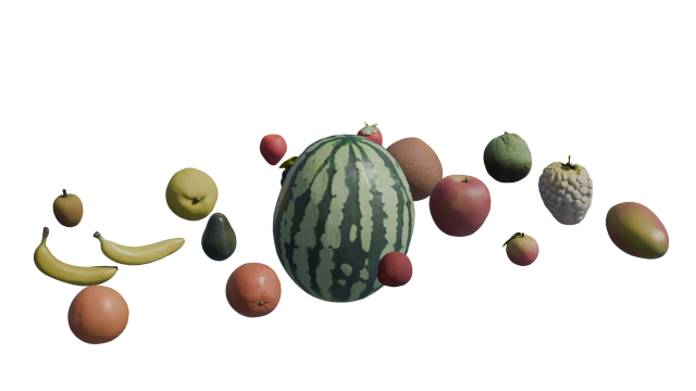 Fruitful Delights 3D Collection 3Dモデル .c4d .max .obj .3ds .fbx .stl .blend 