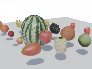 Fruitful Delights 3D Collection 3Dモデル