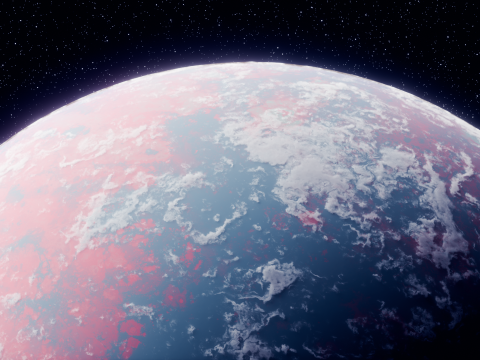 Customizable Realistic 3D Planet Model 3D 模型
