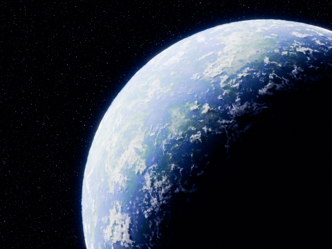 Customizable Realistic 3D Planet Model 3D 模型