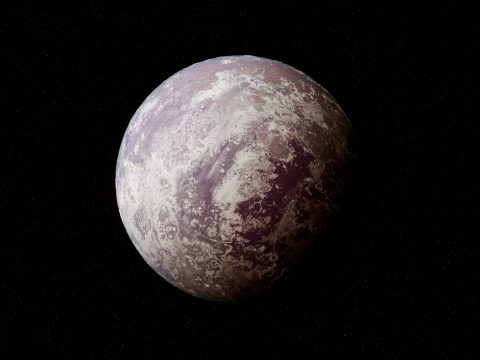 Customizable Realistic 3D Planet Model 3D 模型